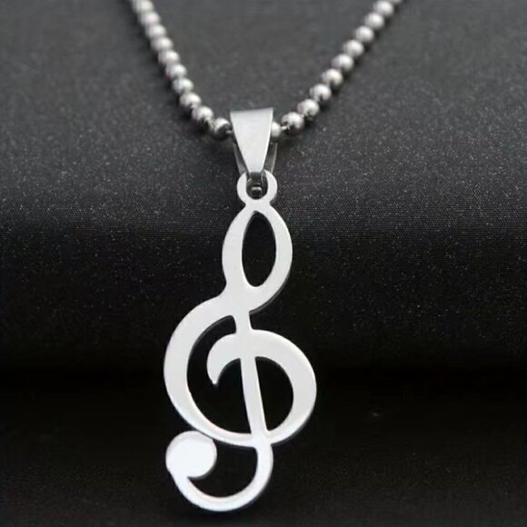 Treble Clef Pendant and Necklace #839 - Picture 4 of 4